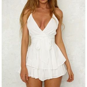 Teenage Fantasy Romper in White